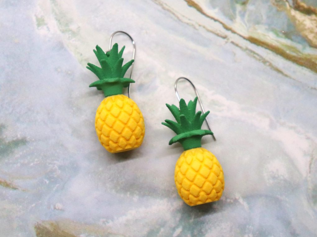 Mini Fruit Pineapple Yellow Loose Clay Beads Diy Jewelry - Temu